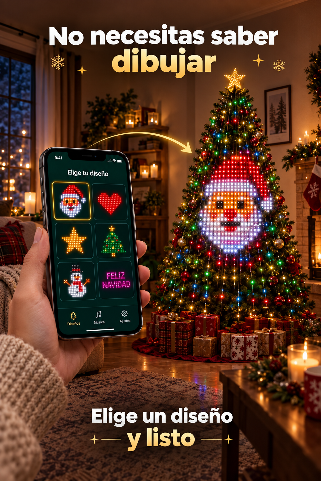 Luces Inteligentes para Árbol de Navidad